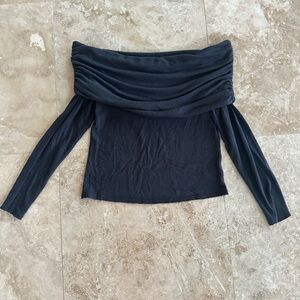 Arizona Jean Company Off-Shoulder Black Blouse